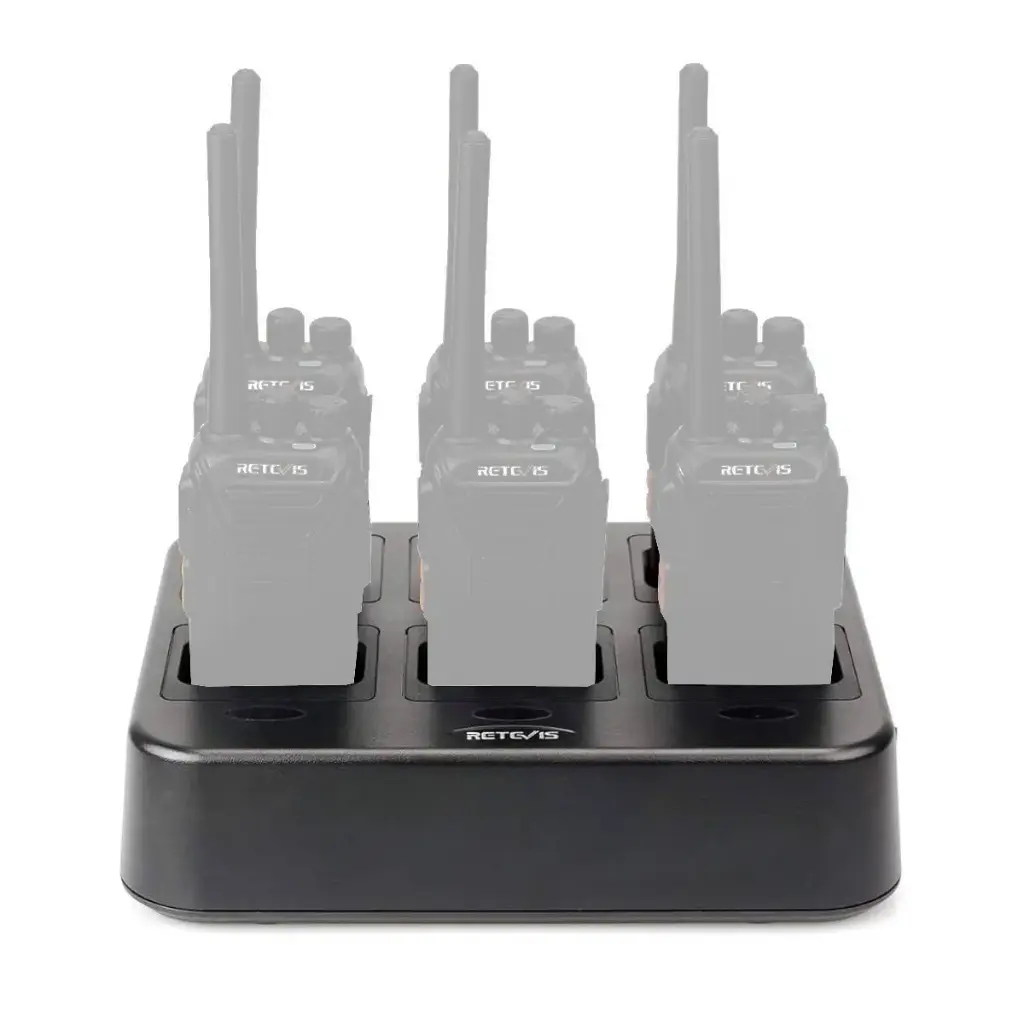 Base de recharge pour 6 talkie-walkies