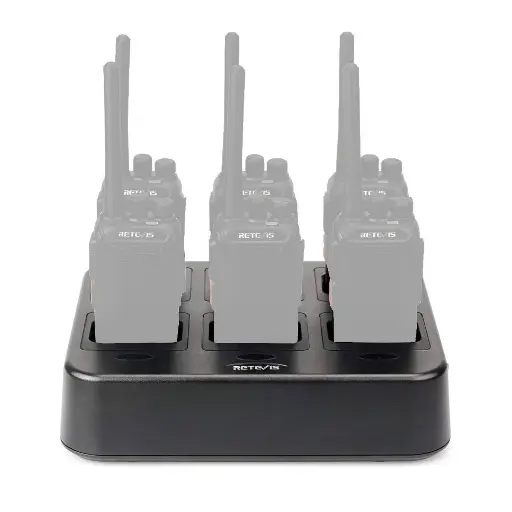 Base de recharge pour 6 talkie-walkies